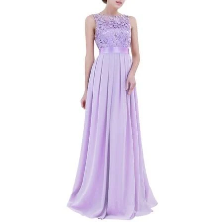 dress Alvivi Women's Embroidered Chiffon Mesh Splice Maxi Evening Gown Walmart - shenzhen huaqianshu co.ltd $49.08