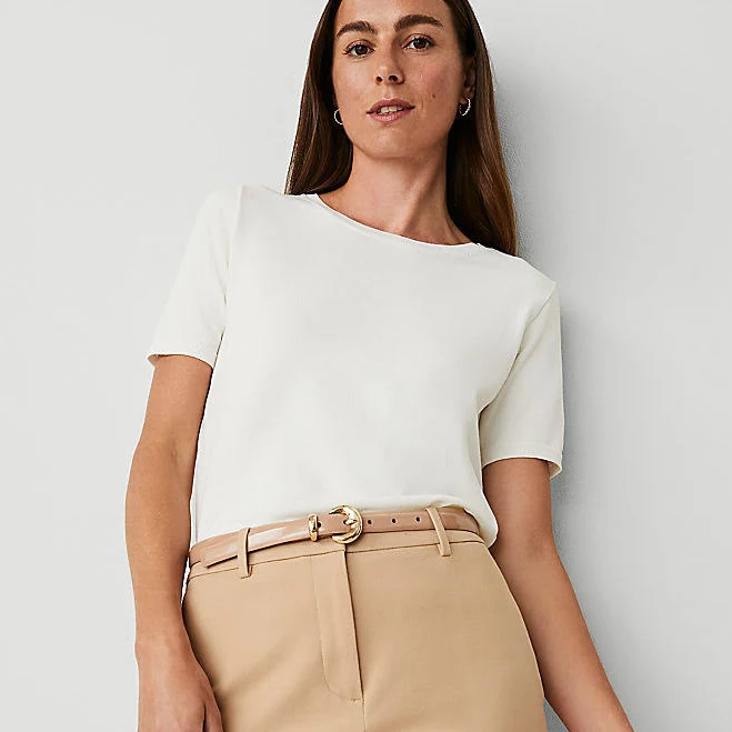 top Ann Taylor Women's Easy Sweater T-Shirt Ann Taylor $39.75