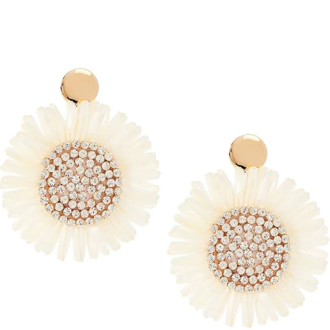 accessory Anna Ava Raffia Flower Resort Statement Drop Earrings Dillard's $38