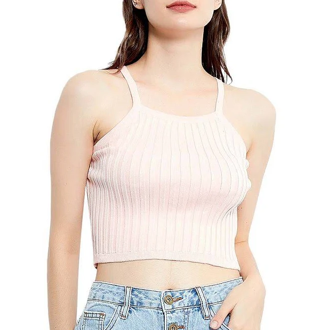 top Anna-Kaci Women's Ribbed Knit Halter Top Kohl's $30