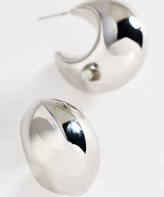 accessory Anthropologie Chunky Puff Hoop Earrings Anthropologie $12.48