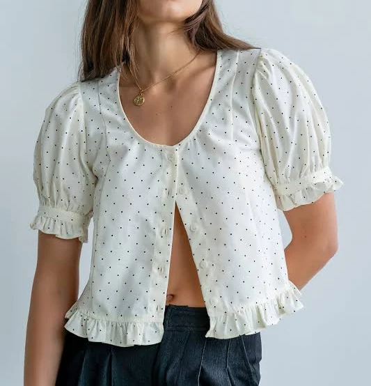 blouse böhme Jessie Polka Dot Non Stretch Blouse böhme $54.5