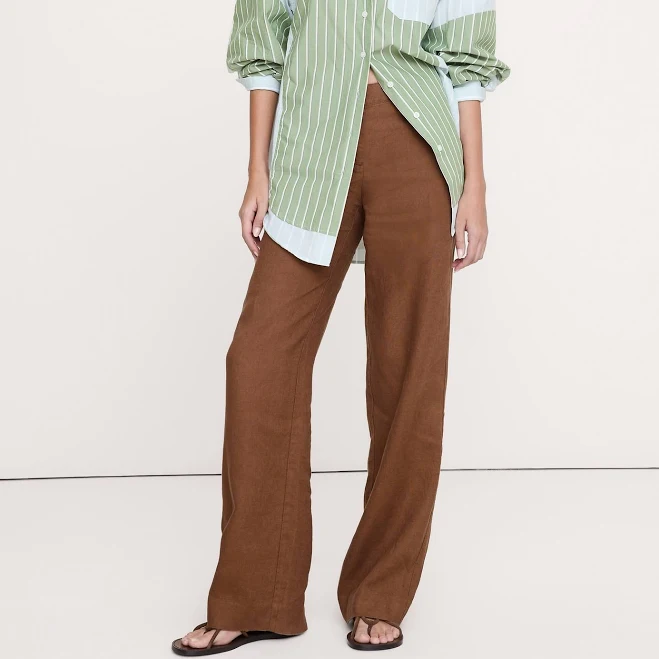 pants Banana Republic Women's Everyday Wide-Leg Linen Pants Banana Republic $140