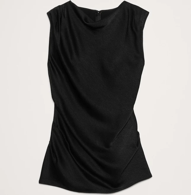 top Banana Republic Women's Hammered Satin Draped Top Banana Republic $34.99