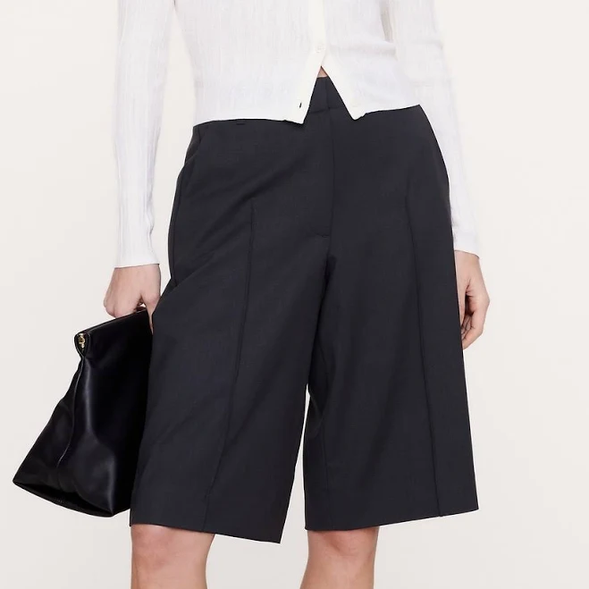 shorts Banana Republic Women's High-Rise Italian Wool Bermuda Shorts Banana Republic $70