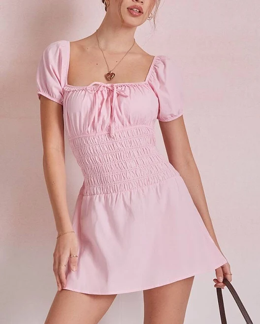 dress Beverly and Beck Women's Jane Puff Sleeve Mini Dress PacSun $13.2