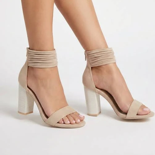 shoes Blair Faux Suede Strappy Heels Lithologie Co. $25