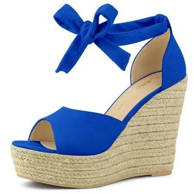 shoes Blissful Step Women's Espadrilles Tie Up Ankle Strap Sandals Target $48.79