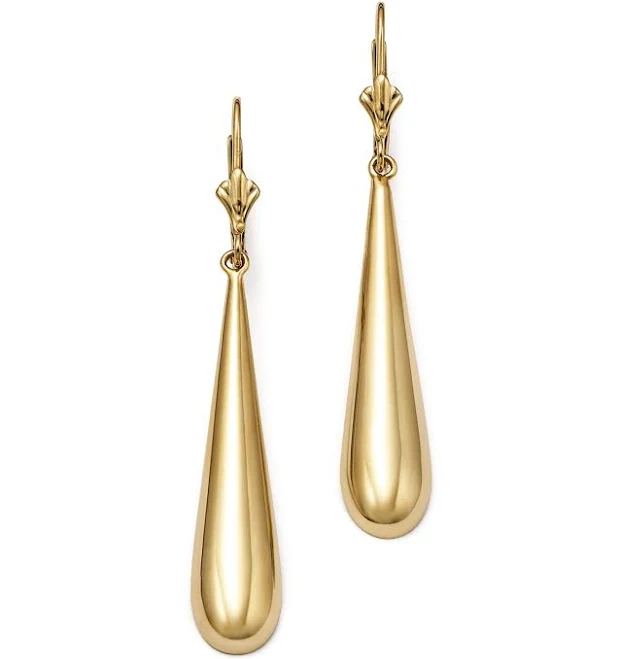 accessory Bloomingdale's 14K Yellow Gold Long Teardrop Earrings Bloomingdale's $600