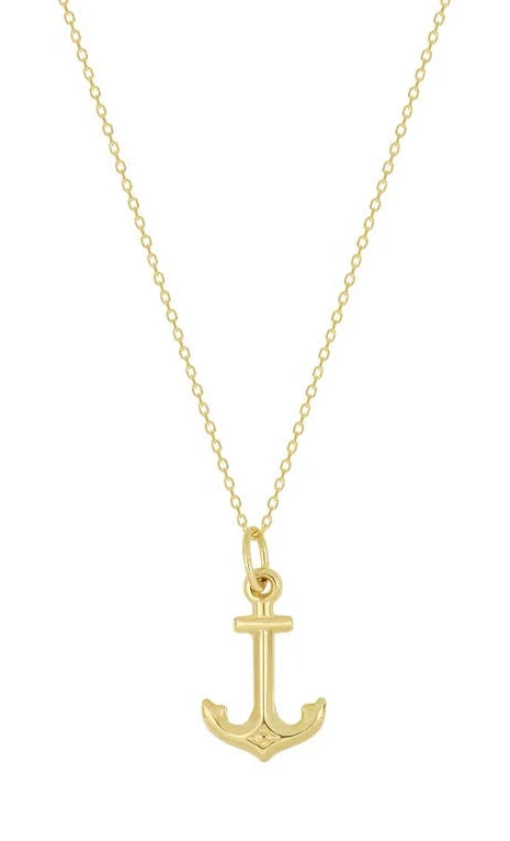 accessory Bony Levy 14K Gold Anchor Pendant Necklace Nordstrom $280
