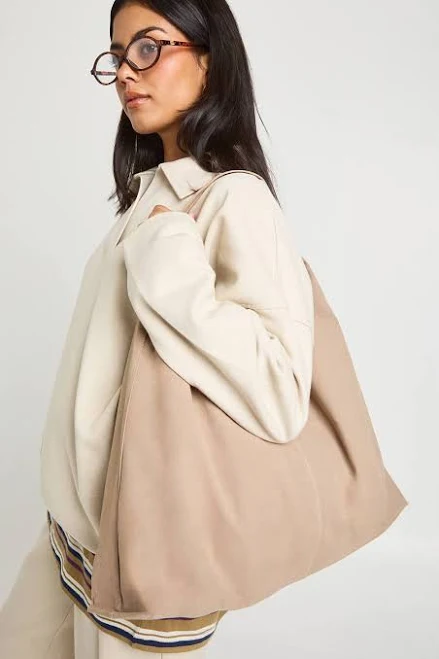 bag boohoo Women's Slouchy Faux Suede Tote Bag boohoo USA $22.4