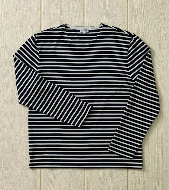 t-shirt Breton Stripe Boatneck Tee Quaker Marine Supply Co. $88