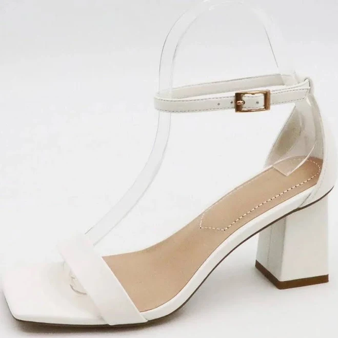 shoes Byron & Barclay Lasting Ankle Strap Block Heel Byron & Barclay $44