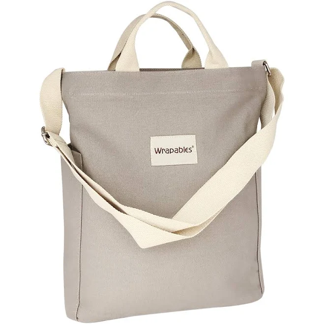 bag Canvas Cross Body Tote Bag Wrapables $23.99