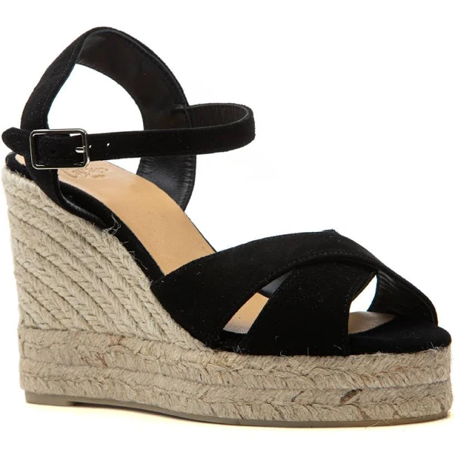 shoes Castañer Bromelia Suede Platform Wedge Espadrille Jildor Shoes $135