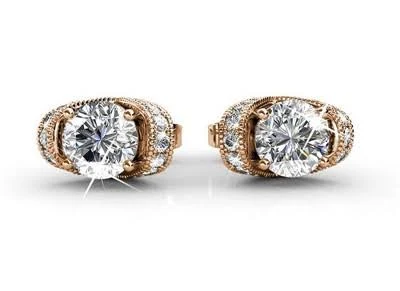 accessory Cate & Chloe Astrid 18k Gold Plated Stud Earrings with Swarovski Crystals for Women Target $14.99