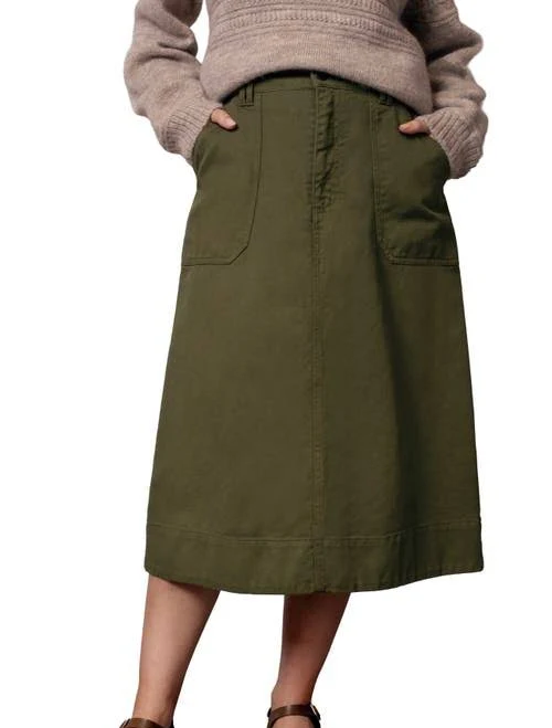 skirt Celtic & Co. Women's Cotton Twill Midi Skirt Nordstrom $101.5