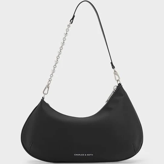 bag Charles & Keith Dion Satin Chain-Handle Shoulder Bag charleskeith.com $82.4