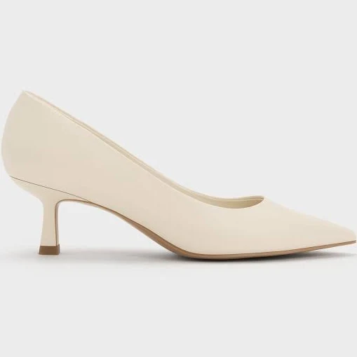 shoes Charles & Keith Emmy Pointed Kitten Heel Pumps charleskeith.com $79