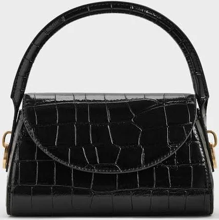 bag Charles & Keith Kaila Croc-effect Top Handle Bag charleskeith.com $103