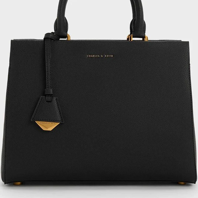 bag Charles & Keith Mirabelle Structured Top Handle Bag charleskeith.com $136