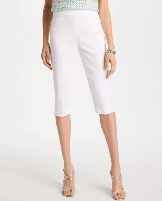 pants Chico's Women's Brigitte Slim Rivet Pull-On Capri Pants Chico's $52.15