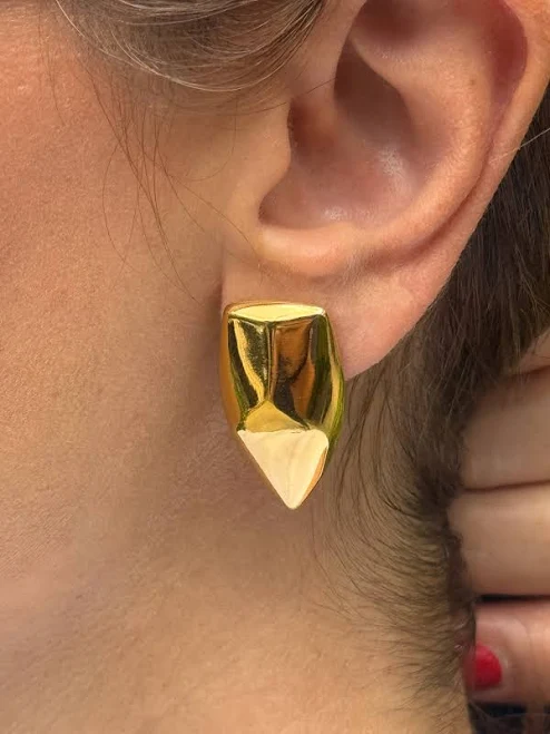 accessory Christina Christi Bold Geometric Gold Stud Earrings Christina Christi $23.45