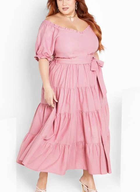 dress City Chic Women's Plus Size Puff Sleeve Maxi Dress City Chic $55