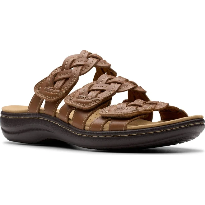 shoes Clarks Women's Laurieann Rio Leather Slip-On Sandals Macy's $60