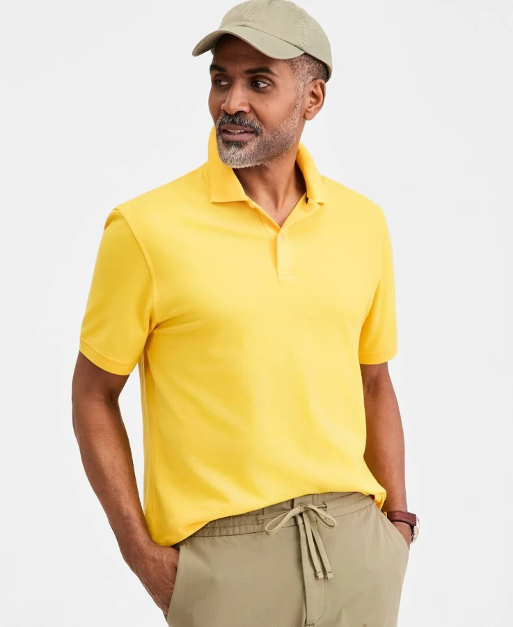 top Club Room Men's Classic Fit Performance Stretch Polo Macy's $19.8