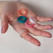 accessory Colorful chunky rings polymer clay 90s 2000s jewelry trends matte resin stacking ring in pastel colors Etsy $7.79