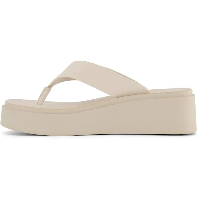 shoes Cushionaire Women's Pippin Chunky Platform Flip Flops Stylish Wedge Thong Sandals for with Cushioned Footbed and Durable Flatform Sole Cushionaire $34.99