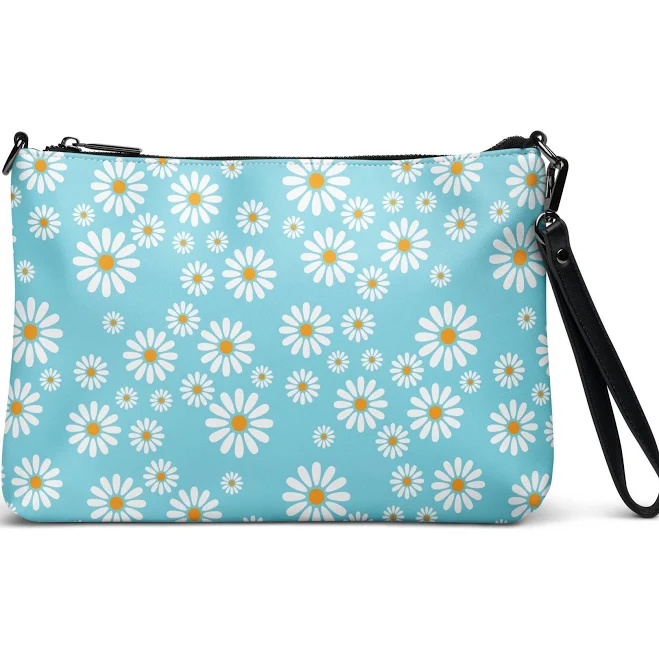 bag Daisy Retro Floral Vegan Leather Crossbody Bag Etsy - Seller $59.99