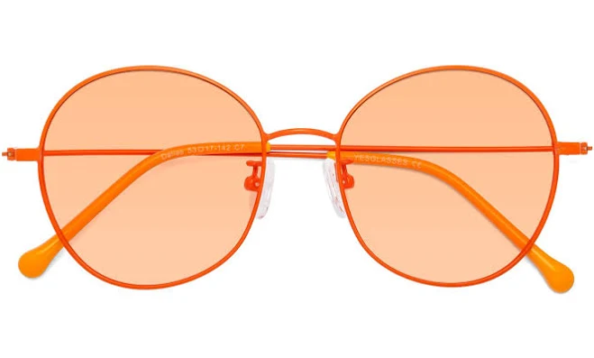 accessory Dallas Grandpa Oversized Round Tinted Sunglasses Yesglasses $46.24