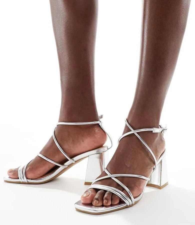 shoes Dandelion Strappy Block Heeled Sandals ASOS $39