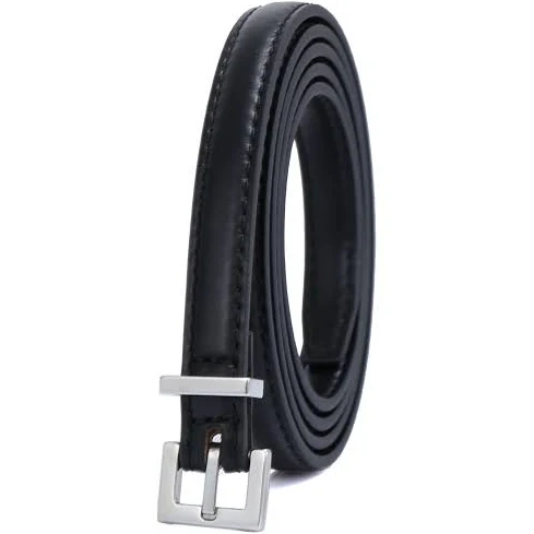 accessory Doshi Women's Skinny Belt with Silver Buckle Doshi $19