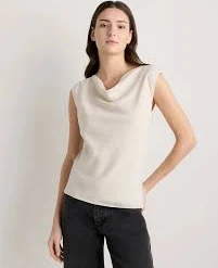 cowl neck top Draped Matte Cowl Neck Tank Quince $50