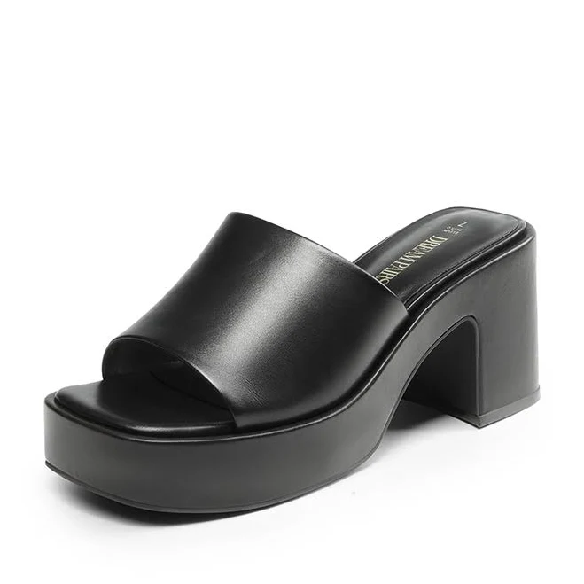 shoes Dream Pairs Slip-On Chunky Platform Slide Sandals Dream Pairs $39.99