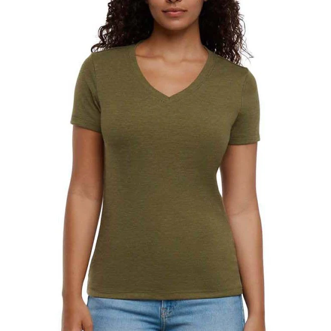 top Eddie Bauer Women's Short Sleeve V-Neck T-Shirt Sam's Club $10.98