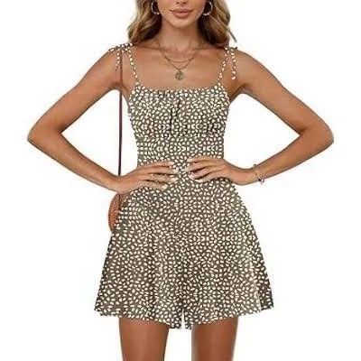 romper Ekouaer Women's Boho Floral Sleeveless Smocked Romper Target $16.99