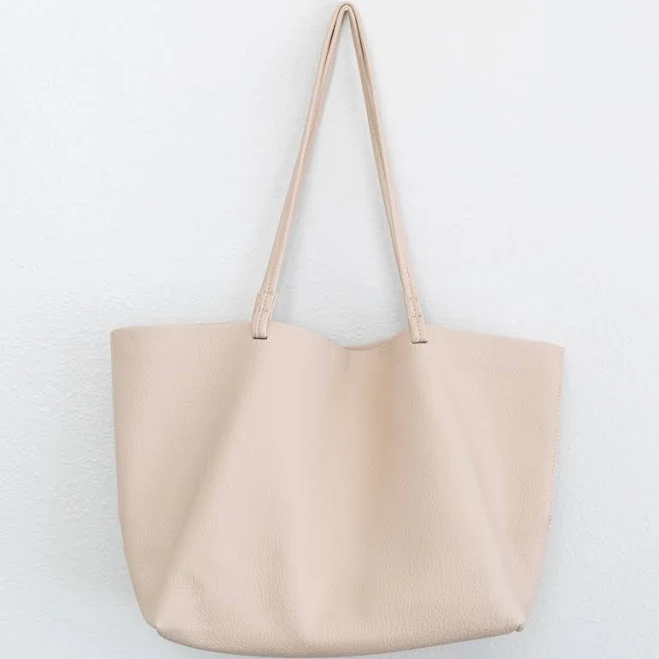 bag Elena Large Carryall Tote in Pebbled Leather Elena Handbags $48