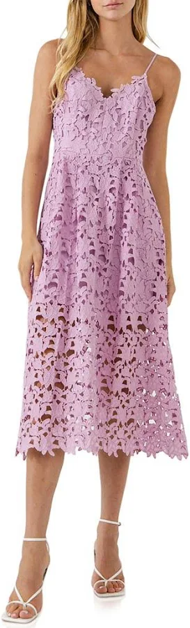 dress Endless Rose Lace Midi Dress Nordstrom $100
