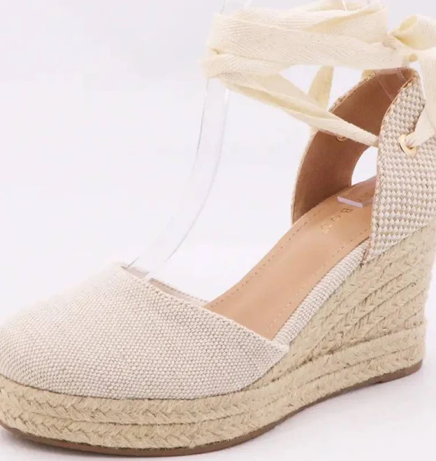shoes Espadrille Lace Up Wedge The Swank Company $42