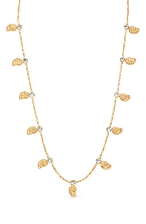 accessory Ettika 18k Gold Plated Nautilus Shell Charm Necklace Nordstrom $60