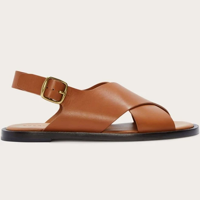 shoes Everlane City Crossover Leather Sandal Everlane $63