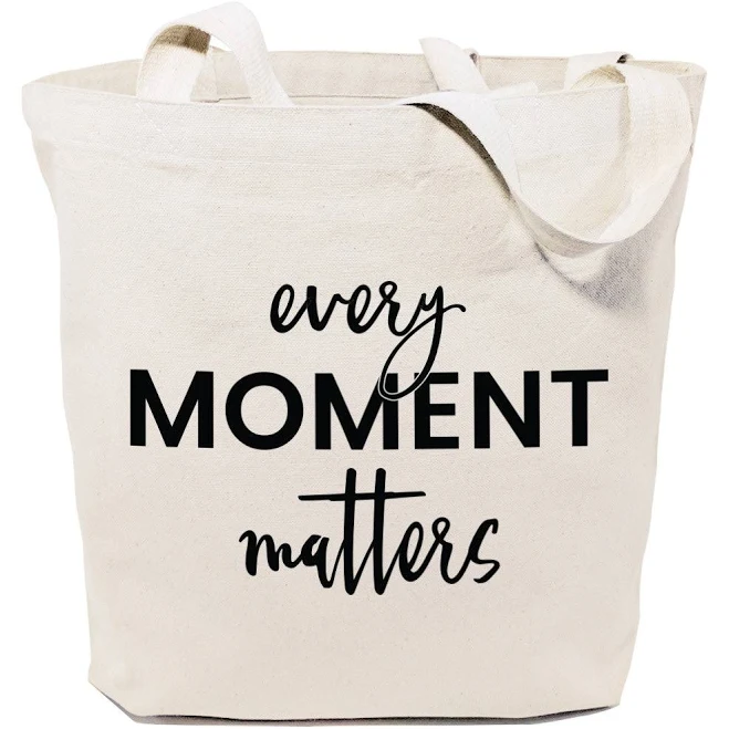 bag Every Moment Matters Cotton Canvas Tote Bag The Cotton & Canvas Co. $18.99
