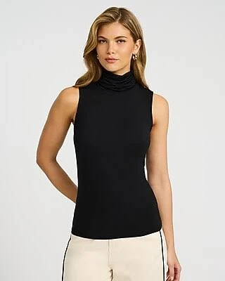 top Express Women's Supersoft Fitted Mock Neck Tank Top Express $34