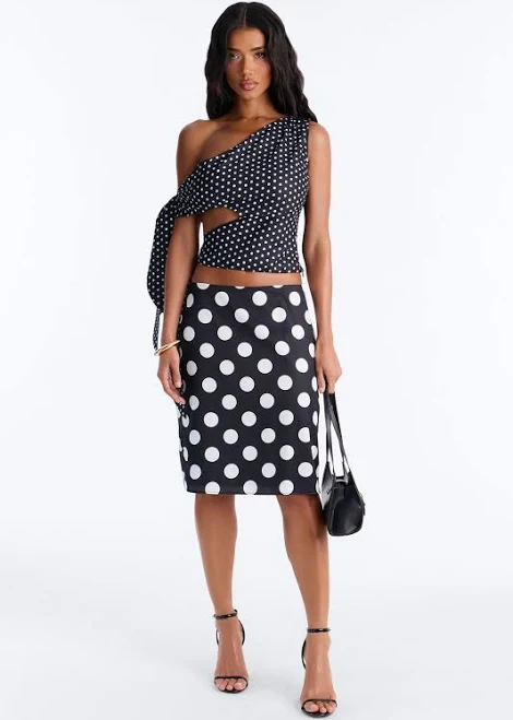 matching set Fashion Nova Chiffon Blouse and Midi Skirt Set Fashion Nova $23.99