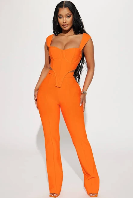 two piece set Fashion Nova Cut Out Sleeveless Bandage Pant Set Fashion Nova $34.99