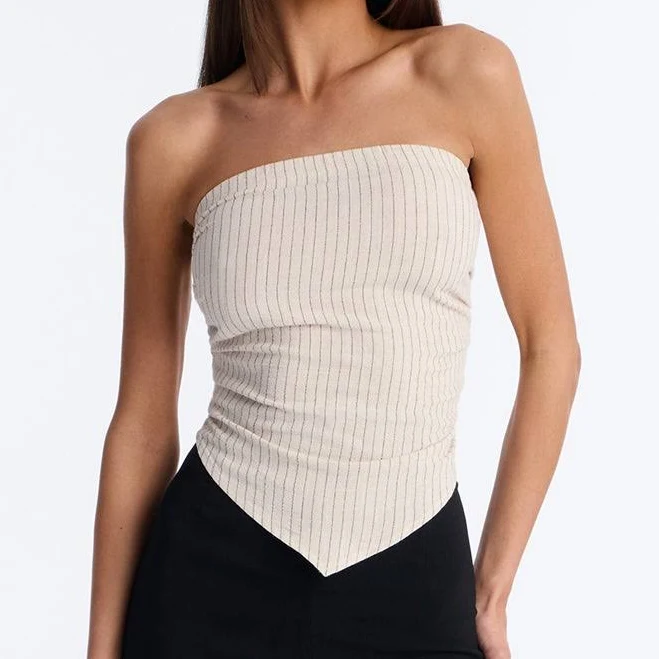 top Fashion Nova Strapless Linen Tube Top Fashion Nova $24.99